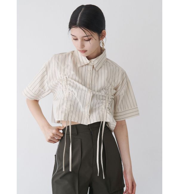 MURUA「バイカラーシャーリングシャツ」|シャツ・ブラウス|