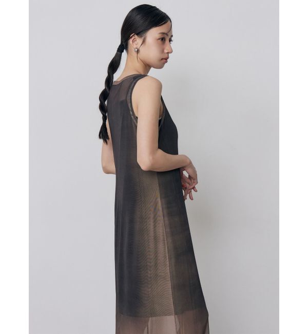 MURUA「デニムプリントシアーワンピース」|ワンピース|