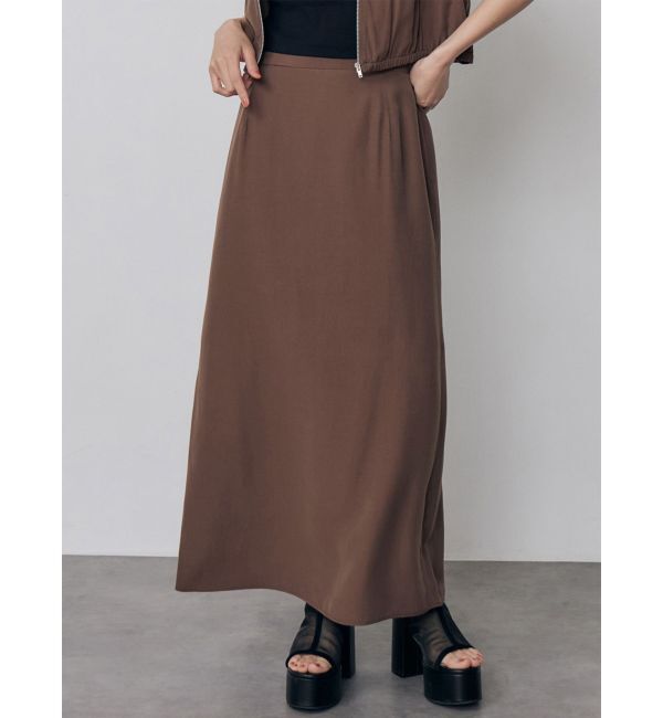 MURUA「ブラッシュライクスカート【セットアップ着用可】」|スカート|ブラウン