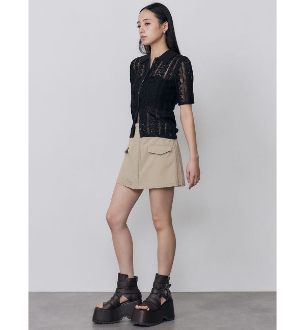 MURUA「クロシェライクハーフトップス」|ニット・セーター|