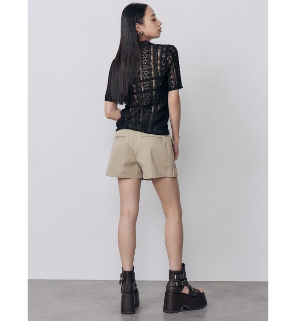 MURUA「クロシェライクハーフトップス」|ニット・セーター|