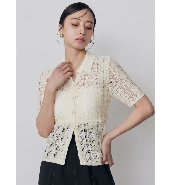 MURUA「クロシェライクハーフトップス」|ニット・セーター|