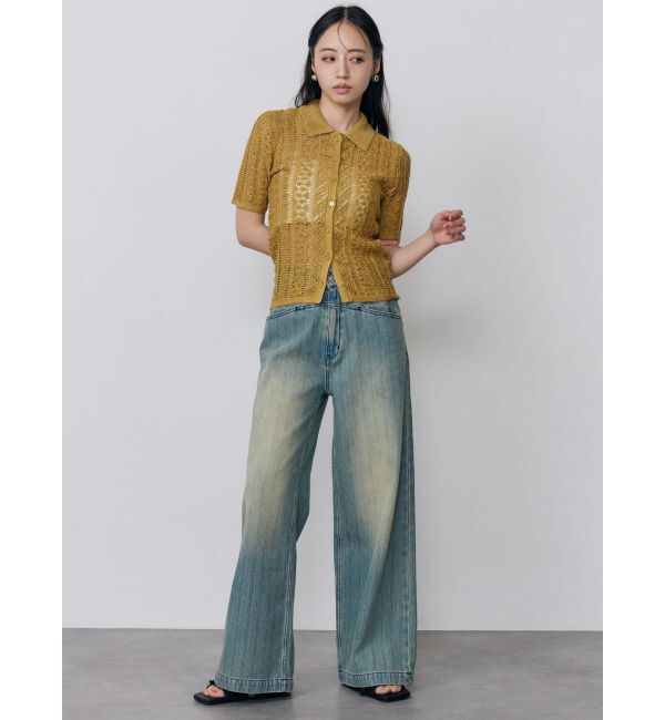 MURUA「クロシェライクハーフトップス」|ニット・セーター|