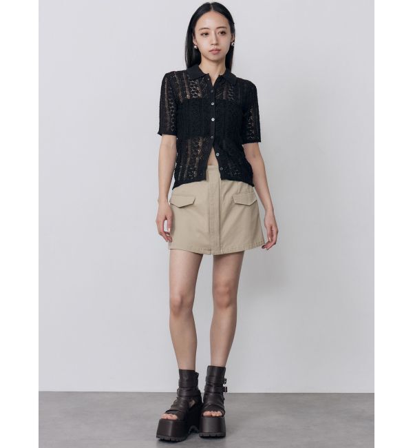 MURUA「クロシェライクハーフトップス」|ニット・セーター|