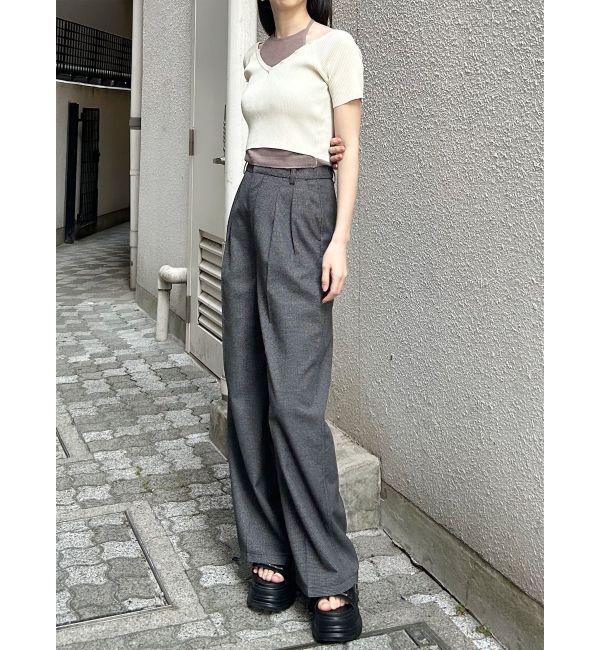 MURUA「レイヤードライクVネックニット」|ニット・セーター|