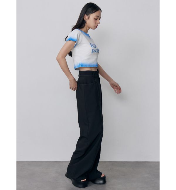 MURUA「シャドウクロップドTシャツ」|Tシャツ・カットソー|