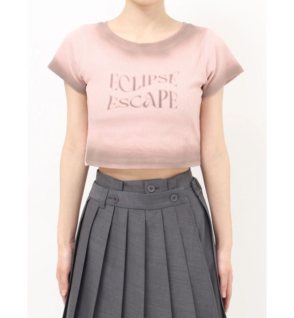 MURUA「シャドウクロップドTシャツ」|Tシャツ・カットソー|