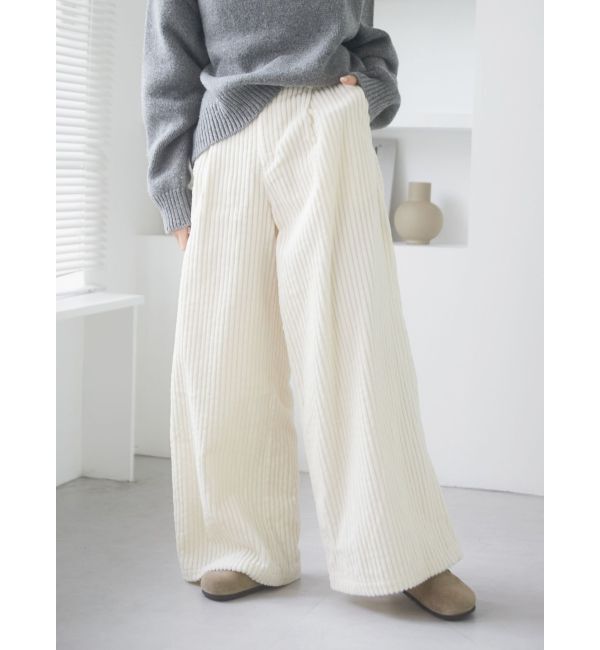 Ungrid「コーデュロイワイドパンツ」|その他|