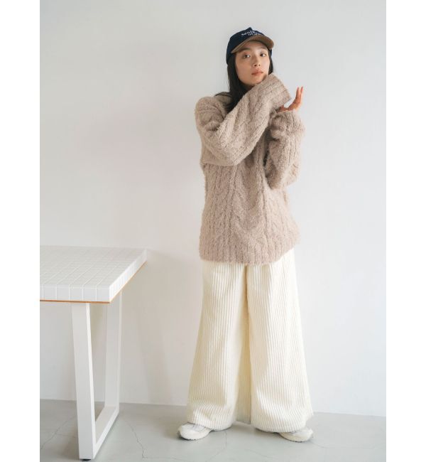 Ungrid「コーデュロイワイドパンツ」|その他|