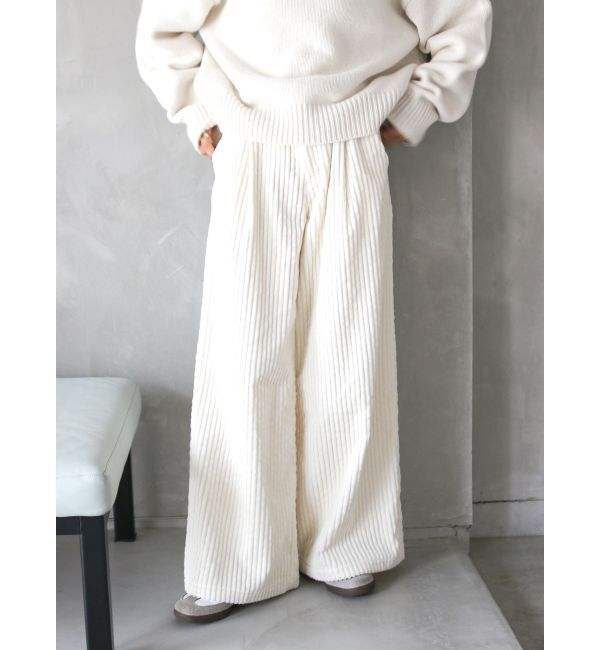 Ungrid「コーデュロイワイドパンツ」|その他|