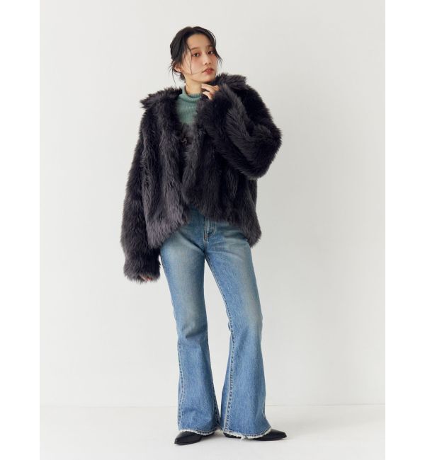 Ungrid「ボリュームデザインファーコート」|その他|