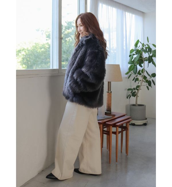 Ungrid「ボリュームデザインファーコート」|その他|