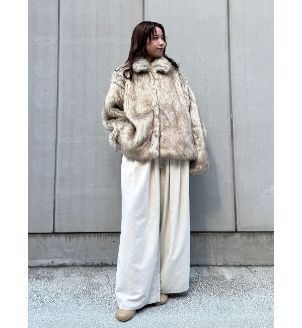 Ungrid「ボリュームデザインファーコート」|その他|