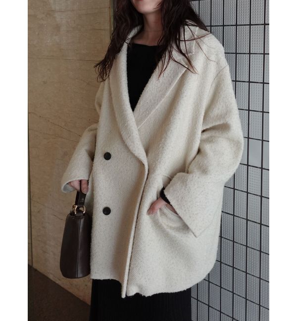 LAGUNAMOON「ネップツイードオーバージャケットコート」|その他|アイボリー