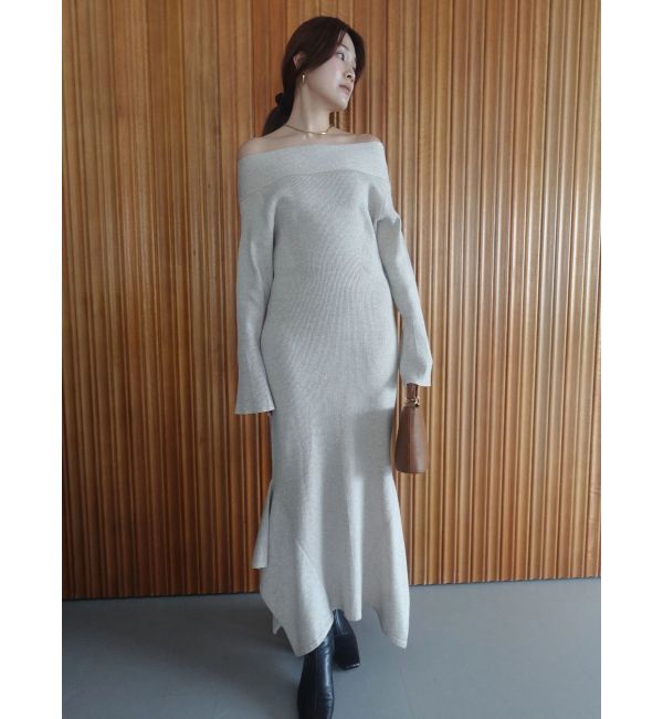 LAGUNAMOON「オフショルリブニットワンピース」|ワンピース|
