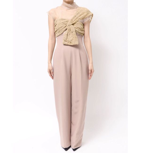 LAGUNAMOON「LADYエンブロイダリーツイストパンツドレス」|ドレス|