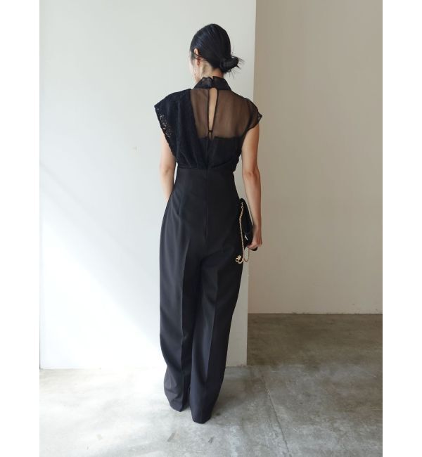 LAGUNAMOON「LADYエンブロイダリーツイストパンツドレス」|ドレス|