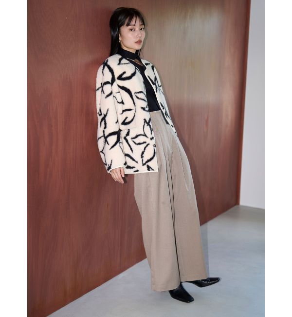 LAGUNAMOON「ボウタイアシンメトリーネックニットプルオーバー」|ニット・セーター|