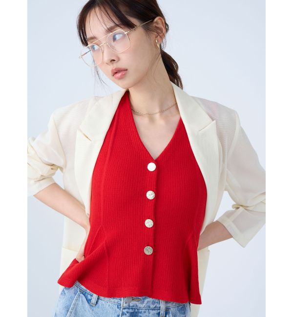 LAGUNAMOON「メッシュダブルテーラードジャケット」|テーラードジャケット|