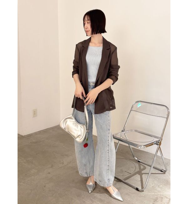 LAGUNAMOON「メッシュダブルテーラードジャケット」|テーラードジャケット|