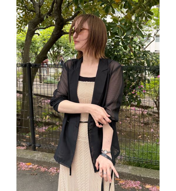 LAGUNAMOON「メッシュダブルテーラードジャケット」|テーラードジャケット|