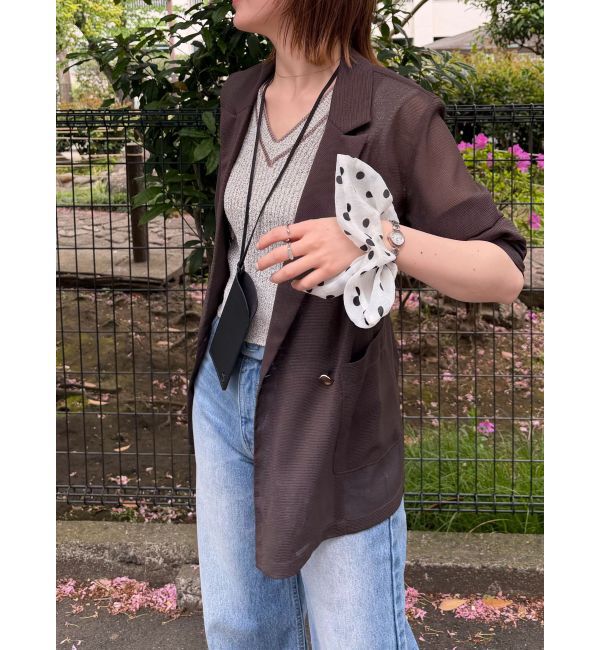 LAGUNAMOON「メッシュダブルテーラードジャケット」|テーラードジャケット|