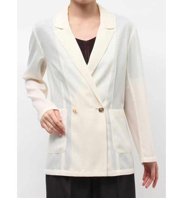 LAGUNAMOON「メッシュダブルテーラードジャケット」|テーラードジャケット|