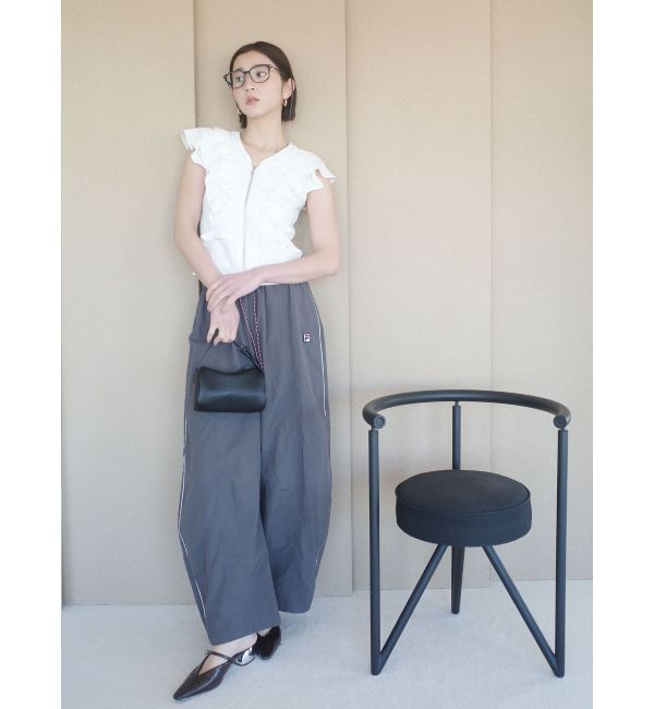 LAGUNAMOON「WZIPフリルブラウス」|シャツ・ブラウス|