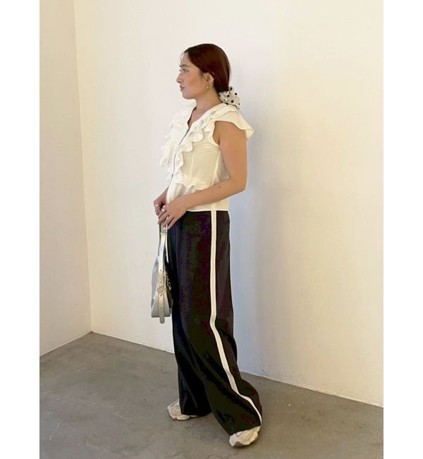 LAGUNAMOON「WZIPフリルブラウス」|シャツ・ブラウス|