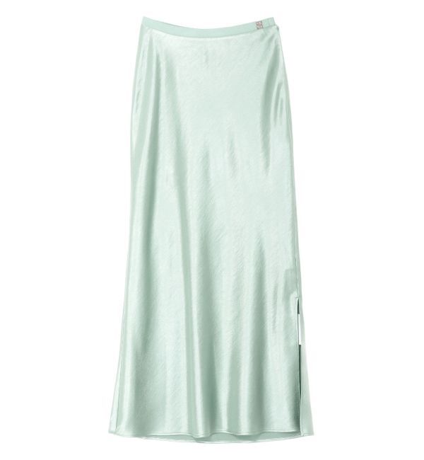 LAGUNAMOON「【接触冷感】スリットサテンナロースカート」|スカート|