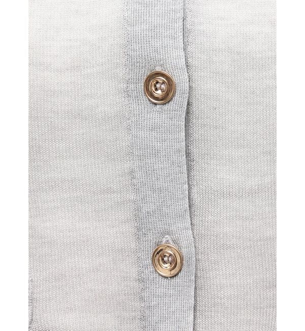 LAGUNAMOON「メタルボタンシアーニットカーディガン」|カーディガン|