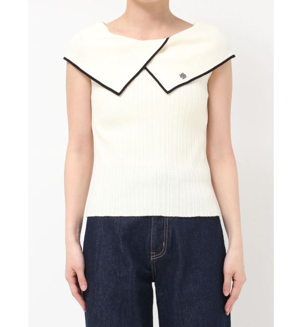 LAGUNAMOON「アシメカラーネックニット」|ニット・セーター|