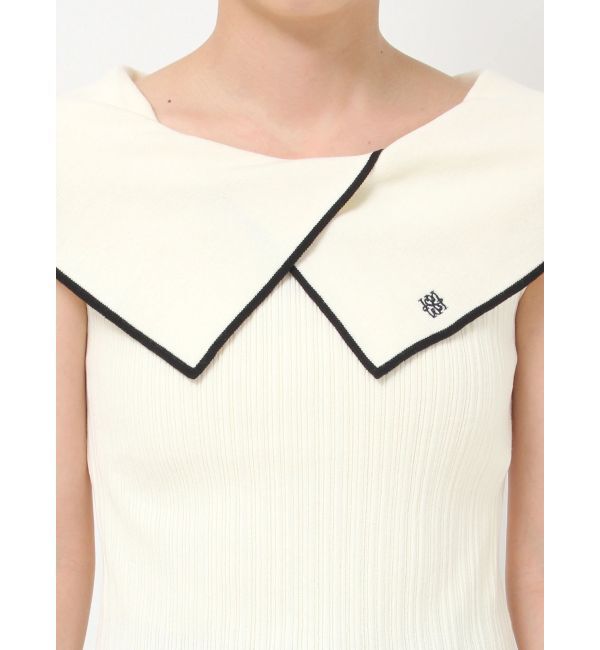 LAGUNAMOON「アシメカラーネックニット」|ニット・セーター|