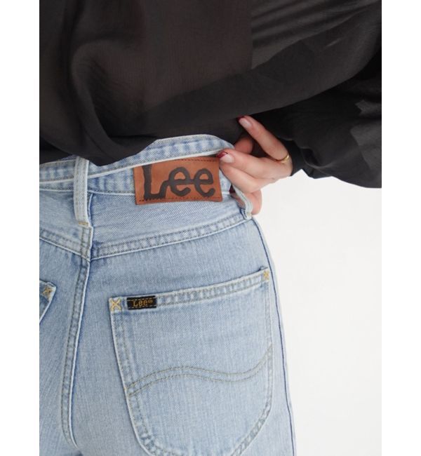 LAGUNAMOON「【Leeコラボ】セミワイドベルトデニムパンツ」|デニム|