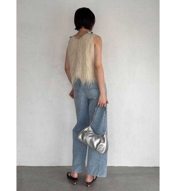 LAGUNAMOON「【Leeコラボ】セミワイドベルトデニムパンツ」|デニム|