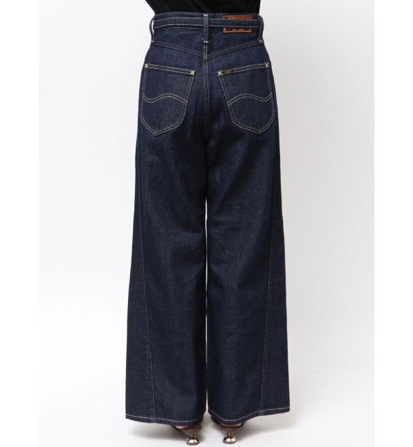 LAGUNAMOON「【Leeコラボ】セミワイドベルトデニムパンツ」|デニム|