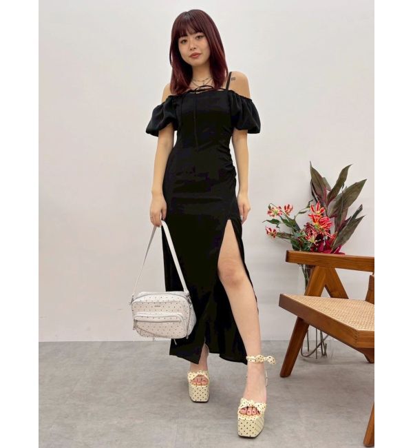 EVRIS「ストラップデザインワンピース」|ワンピース|