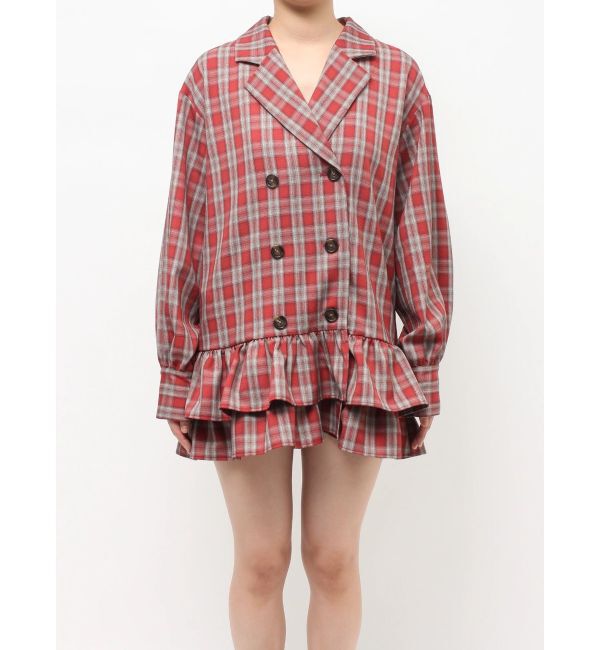 jouetie「ヘムフリルトレンチミニワンピース」|ワンピース|