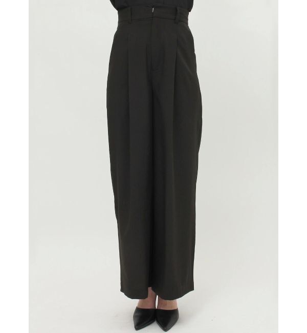 GYDA「ハイウエストタックワイドスラックスパンツ」|その他|