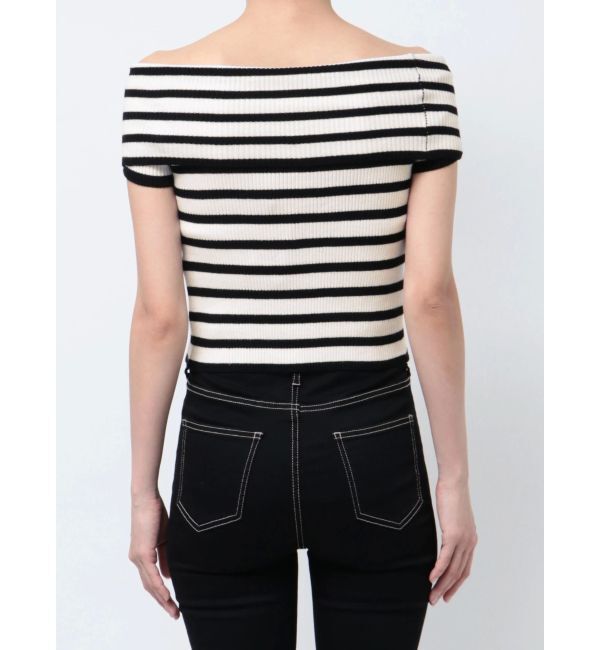 GYDA「HEMスリットオフショルニットトップス」|ニット・セーター|