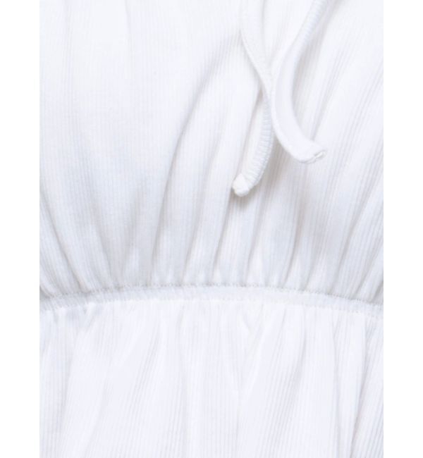 GYDA「リボンフレアリブトップス」|Tシャツ・カットソー|