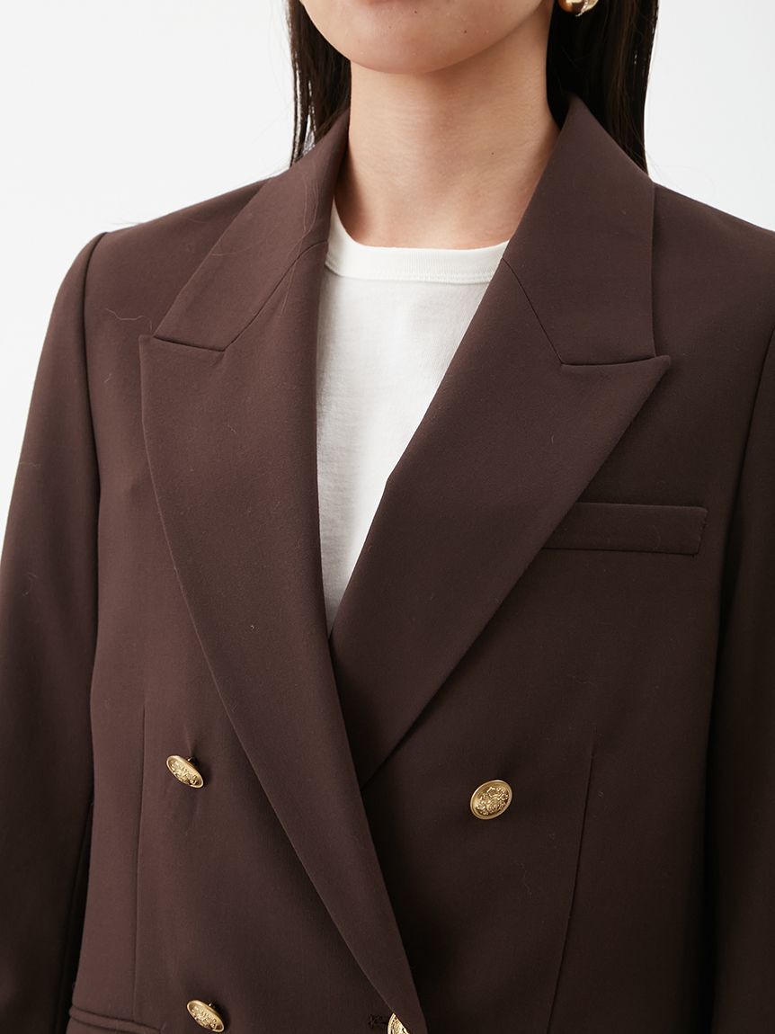 Mila Owen「金釦ダブルブレストブレザー」|テーラードジャケット|