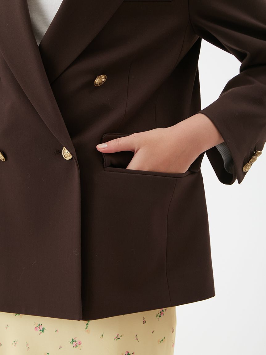 Mila Owen「金釦ダブルブレストブレザー」|テーラードジャケット|