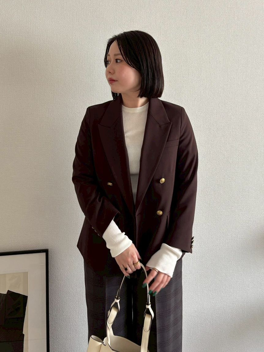 Mila Owen「金釦ダブルブレストブレザー」|テーラードジャケット|