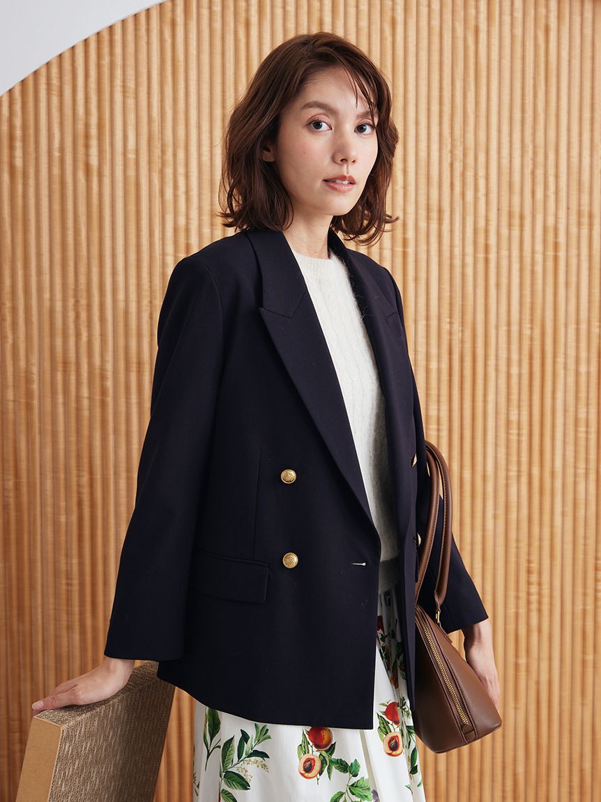 Mila Owen「金釦ダブルブレストブレザー」|テーラードジャケット|DNVY