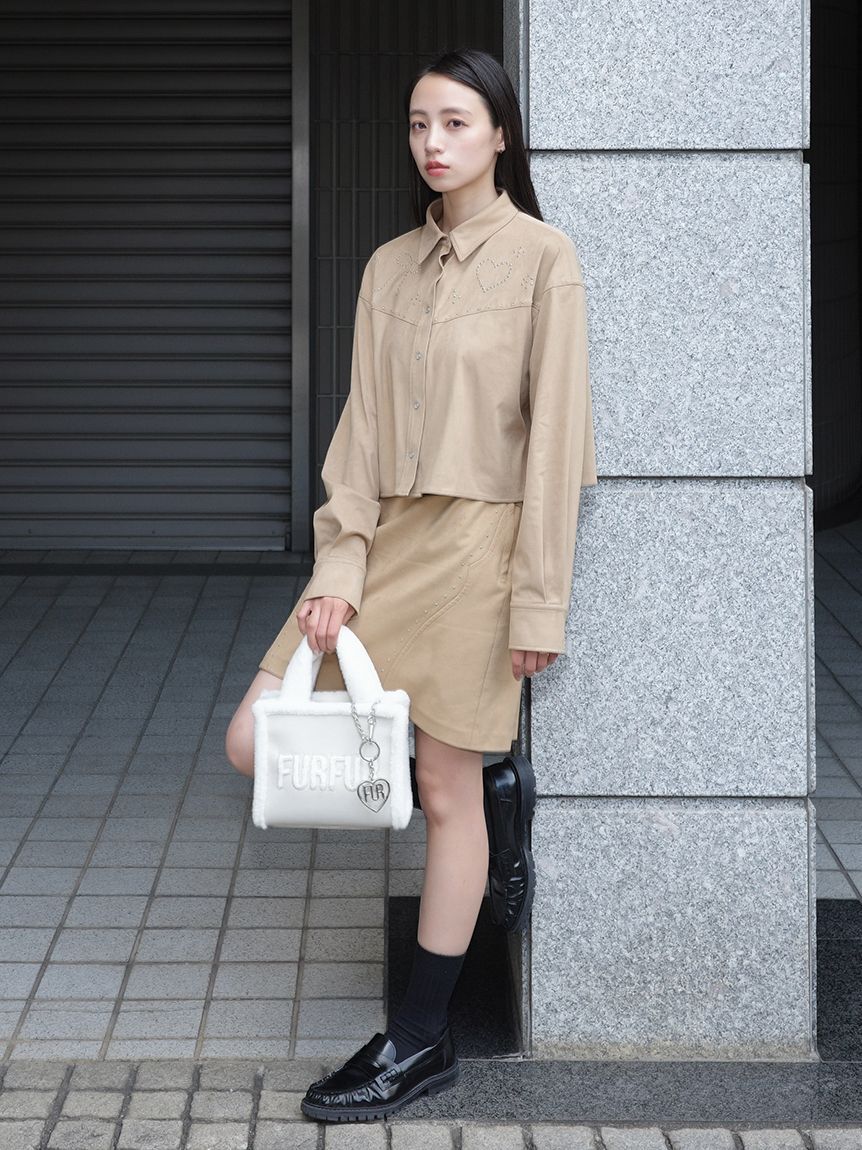 FURFUR「【WEB・一部店舗限定カラー】ムートンロゴトートバッグ」|トートバッグ|