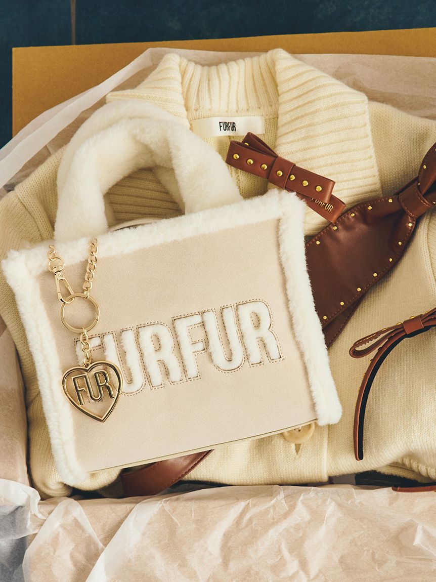 FURFUR「【WEB・一部店舗限定カラー】ムートンロゴトートバッグ」|トートバッグ|