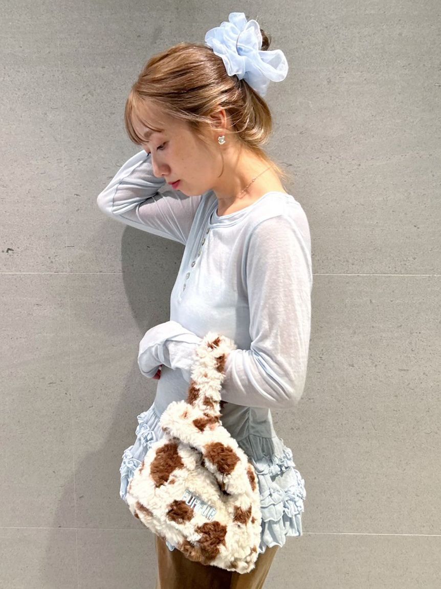 FURFUR「裾フリルジャージートップス」|Tシャツ・カットソー|