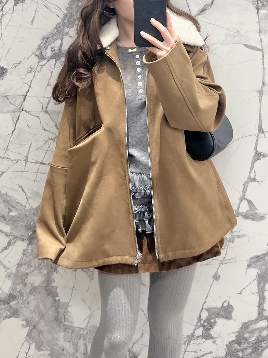 FURFUR「裾フリルジャージートップス」|Tシャツ・カットソー|