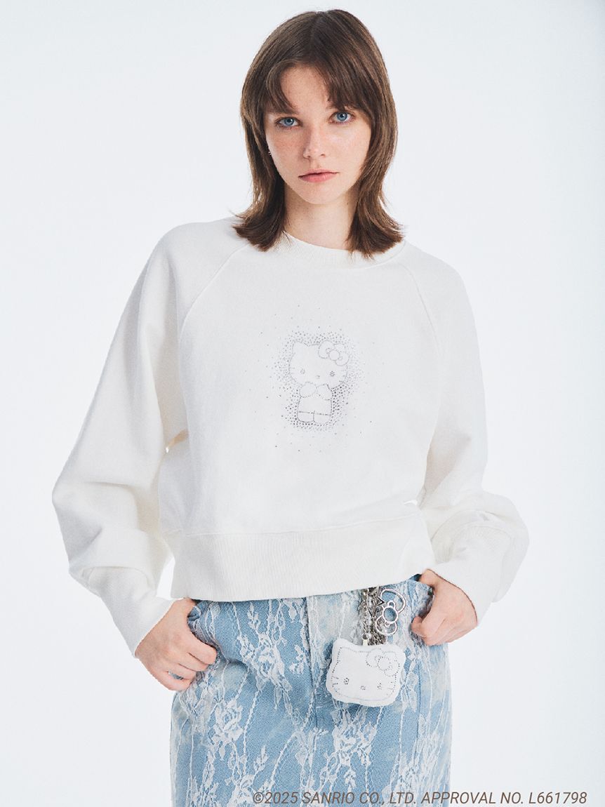 FURFUR「【WEB・一部店舗限定カラー】HELLO KITTYクリスタルスウェット」|スウェット・ジャージ|